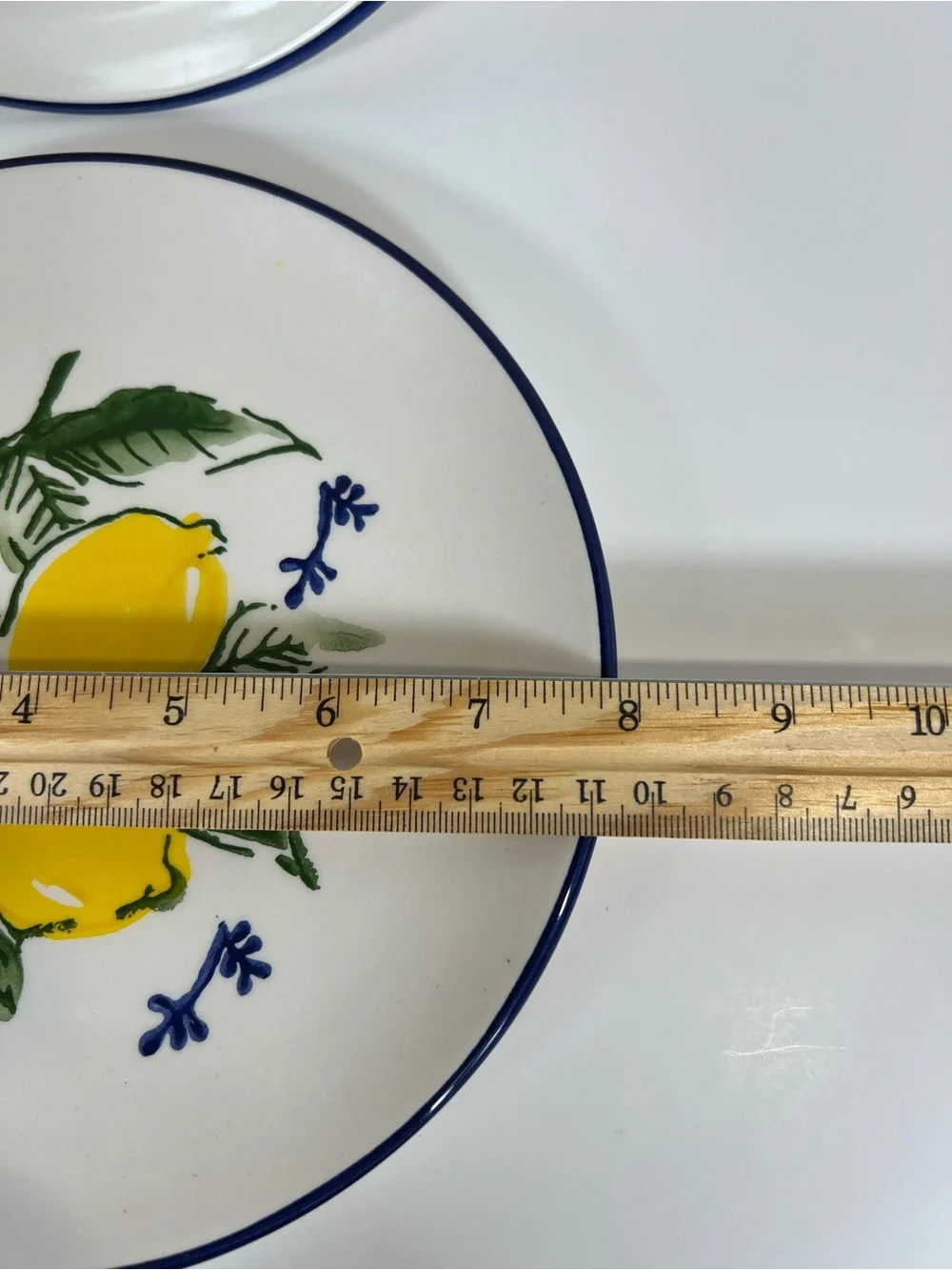 Papart Seramik Hand Painted Lemon Salad Plates Set of 2 Turkey 8”
